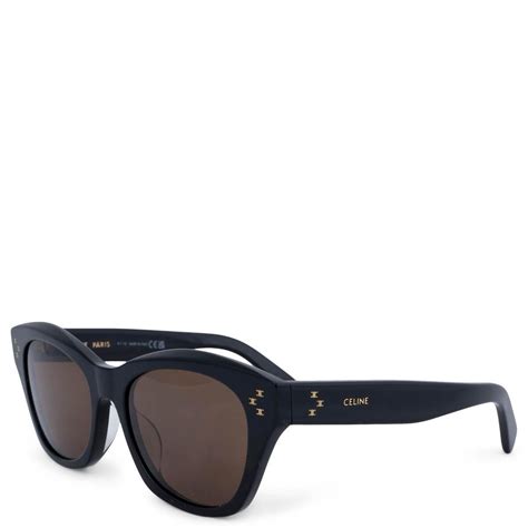 celine cl40217u sunglasses|CELINE Acetate Sunglasses CL40217U Black .